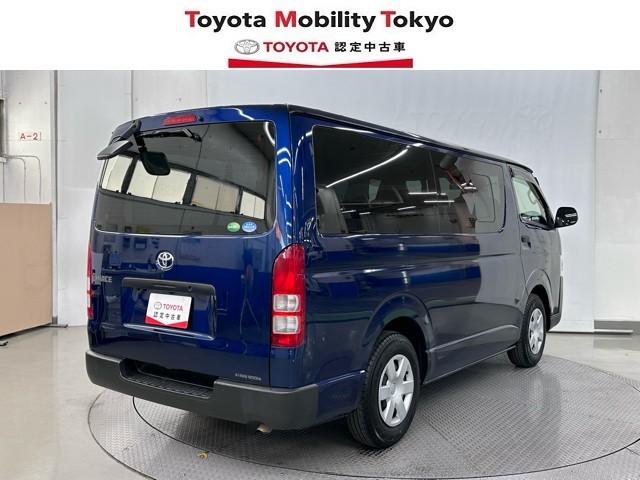 ハイエースバン ロングDX ブレーキサポート リアカメラ PW 運転席エアバッグ ナビテレビ 横滑り防止 整備点検記録簿 3列シート イモビ付 パワーステアリング エアコン ミュージックプレイヤー接続可 ABS キーレス(2枚目)