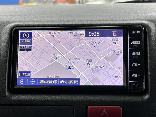 ハイエースバン ロングDX ブレーキサポート リアカメラ PW 運転席エアバッグ ナビテレビ 横滑り防止 整備点検記録簿 3列シート イモビ付 パワーステアリング エアコン ミュージックプレイヤー接続可 ABS キーレス(5枚目)