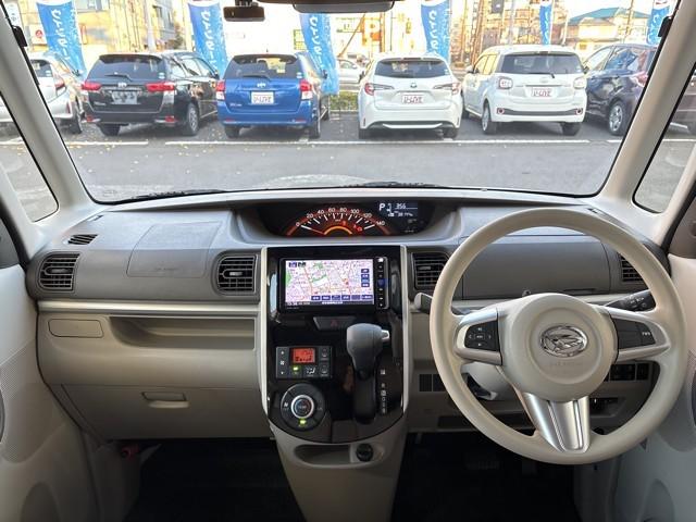 タント X SAIII 左側パワスラ スマ-トキ- 地デジフルセグ リアカメラ DVD再生可 ナビTV ETC車載器 パワーステアリング 定期点検記録簿 パワーウィンドウ ESC 運転席エアバック オートエアコン ドラレコ(6枚目)