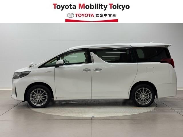 アルファードハイブリッド Ｘ　両電動ドア　ＬＥＤヘッドライト　ドラレコ　１オーナ　横滑り防止　ＥＴＣ車載器　クルコン　リアオートエアコン　ミュージックプレイヤー接続可　メモリーナビ　キーレス　ナビ＆ＴＶ　４ＷＤ　ＤＶＤ再生　ＰＳ（3枚目）