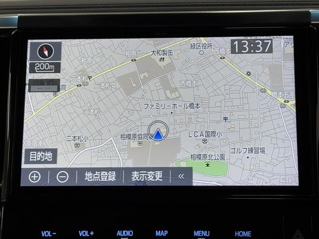 アルファード ２．５Ｓ　Ｃパッケージ　両電動ドア　Ｂモニタ　地デジ　定期点検記録簿　ＤＶＤ再生可能　パノラマルーフ　リアオートエアコン　ナビテレビ　横滑り防止　クルコン　セキュリティ　ＥＴＣ車載器　ＬＥＤヘッドライト　スマートキー　ＡＢＳ（5枚目）