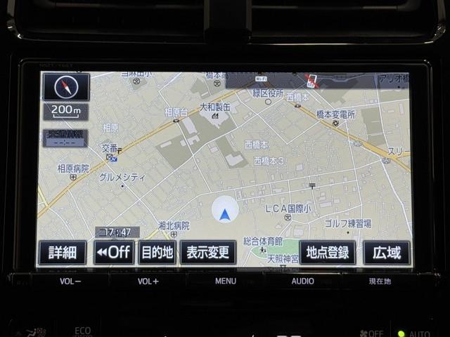 プリウス Ｓセーフティプラス　ツートーン　ナビ＆ＴＶ　衝突回避支援　横滑り防止装置　ドライブレコーダー　ＬＥＤヘッド　クルーズコントロール　フルセグＴＶ　Ｂカメラ　ＥＴＣ　アルミ　盗難防止　ＤＶＤ　スマートキー　オートエアコン　エアバッグ（5枚目）