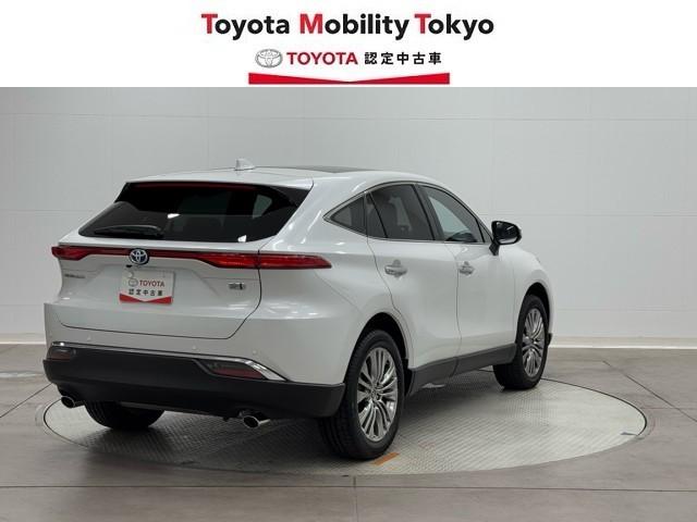 ハリアーハイブリッド Z レザーパッケージ パノラマサンルーフ 地デジ 横滑防止 盗難防止システム Bモニター 革 LEDライト パワーウィンドウ クルコン スマートキ- 助手席エアバック パワーシート エアバッグ オートエアコン ナビTV(2枚目)