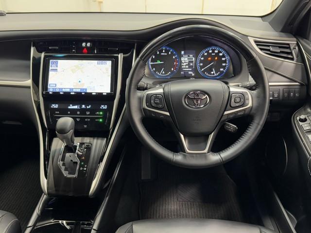 ハリアー プレミアム　ワンオーナ　カーテンエアバッグ　クルーズＣ　記録簿あり　Ｂカメラ　電動パワーシート　ＬＥＤライト　メモリナビ　横滑り防止機能　オートエアコン　Ａストップ　エアバッグ　ＡＷ　ＤＶＤ再生可　ナビ＆ＴＶ（2枚目）