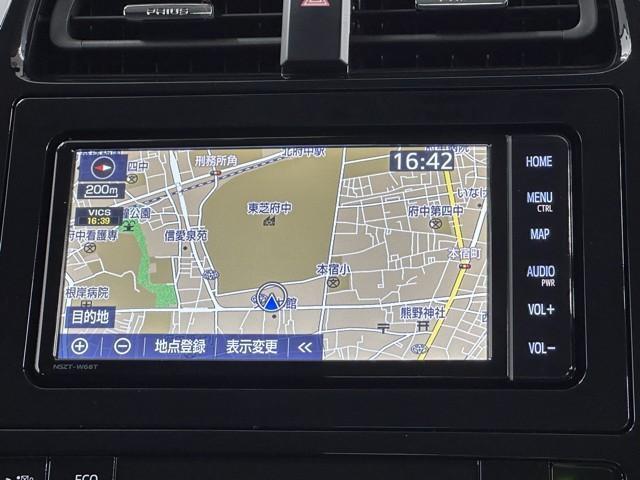 プリウス Ａ　衝突被害軽減ブレーキ　前後ドライブレコーダー　ＥＴＣ２．０　メモリーナビ　Ｂモニタ　Ｉストップ　ＬＥＤヘッド　Ｂｌｕｅｔｏｏｔｈオーディオ　クルーズコントロール　スマートキー　１オーナー　ＡＵＸ接続（8枚目）