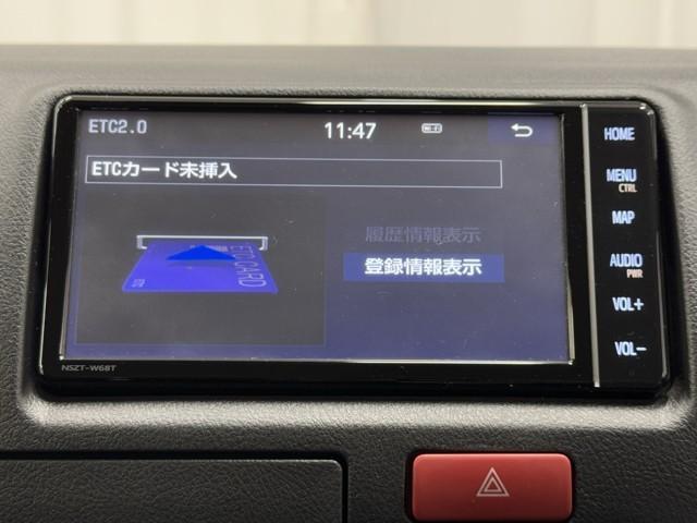 ハイエースバン ロングDX 助手席エアバッグ ブレーキサポート リアカメラ フルセグテレビ DVD PW 運転席エアバッグ ナビテレビ 横滑り防止 整備点検記録簿 イモビ付 パワーステアリング エアコン ABS キーレス(12枚目)
