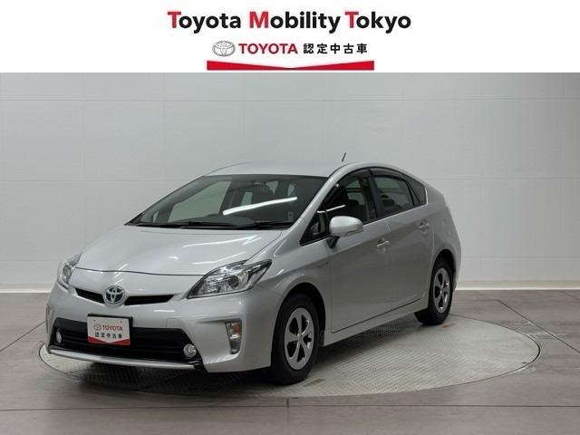 プリウス S アイドリングストップ搭載 Bモニタ- AUX接続可 インテリキー デュアルエアバック エアB イモビライザー ドライブレコ-ダ- ワンオーナー車 ナビTV AUTOエアコン 横スベリ防止 ETC装備(4枚目)