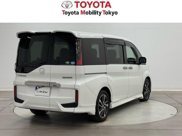 ステップワゴンスパーダ スパーダ・クールスピリット　両電動スライドドア　追突軽減ブレーキ　スマキー　Ｂカメ　ミュージックプレイヤー接続可　Ｗエアコン　フルセグテレビ　盗難防止システム　サイドエアバック　アルミ　ナビＴＶ　アクティブクルーズコントロール（2枚目）