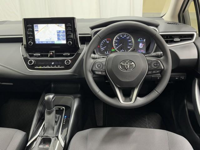 カローラツーリング ハイブリッド　Ｓ　インテリジェントクリアランスソナー　ドラレコ付き　Ｒカメラ　ＡＡＣ　ＬＥＤライト　メディアプレイヤー接続　１オーナー車　横滑防止装置　整備記録簿　クルコン　ＥＴＣ車載器　ナビ＆ＴＶ　キーフリーシステム（6枚目）