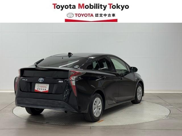 プリウス Sセーフティプラス 衝突回避システム Bモニター ドラレコ付き 定期点検記録簿 LEDライト クルコン ETC装備 スマートKEY ナビTV イモビライザー 横滑り防止機能 PW カーテンエアバッグ キーレスエントリー(4枚目)