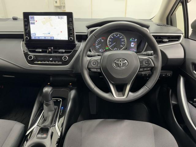 カローラ ハイブリッド S スマートキ iストップ 横滑り防止機能 LEDヘッドライト ミュージックプレイヤー接続可 点検記録簿 盗難防止装置 キーレス オートエアコン クルコン リヤカメラ メモリナビ フルセグ AW ABS(6枚目)