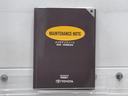 メンテナンスノートですね。　車の情報が凝縮されています。　車の整備記録が記載されている大事な物ですよ。