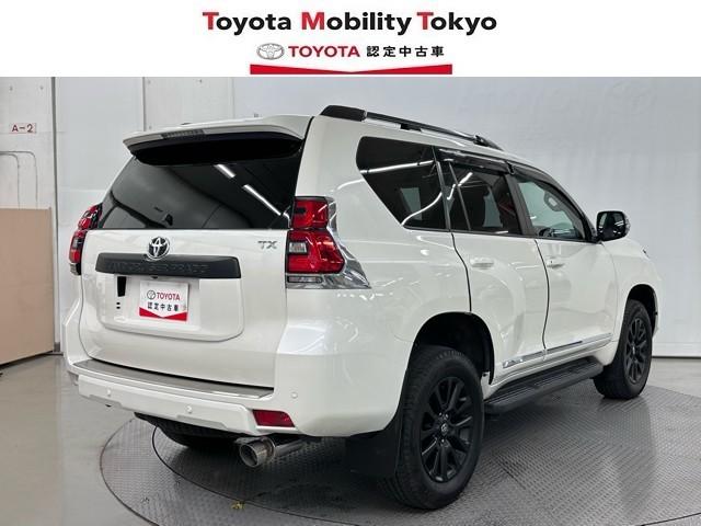 ランドクルーザープラド TX Lパッケージ マットブラックエディション アルミ 寒冷地仕様車 ABS ETC車載器 電動シート 盗難防止装置 メモリーナビ キーレス LEDヘッドランプ レザー クルコン パノラマルーフ スマートエントリー Bカメラ エアコン 記録簿(2枚目)
