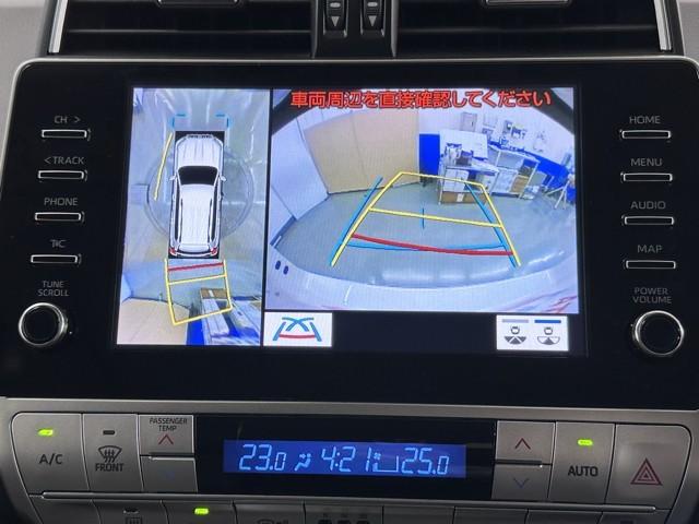 ランドクルーザープラド TX Lパッケージ マットブラックエディション アルミ 寒冷地仕様車 ABS ETC車載器 電動シート 盗難防止装置 メモリーナビ キーレス LEDヘッドランプ レザー クルコン パノラマルーフ スマートエントリー Bカメラ エアコン 記録簿(6枚目)