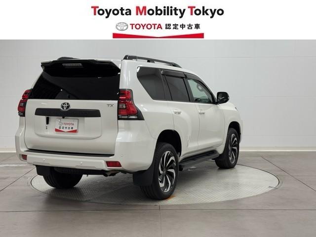 ランドクルーザープラド TX Lパッケージ マットブラックエディション アルミ 寒冷地仕様車 ABS ETC車載器 電動シート 盗難防止装置 メモリーナビ キーレス LEDヘッドランプ レザー クルコン パノラマルーフ スマートエントリー Bカメラ エアコン 記録簿(2枚目)