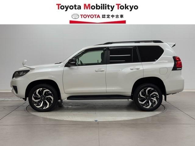 ランドクルーザープラド TX Lパッケージ マットブラックエディション アルミ 寒冷地仕様車 ABS ETC車載器 電動シート 盗難防止装置 メモリーナビ キーレス LEDヘッドランプ レザー クルコン パノラマルーフ スマートエントリー Bカメラ エアコン 記録簿(3枚目)