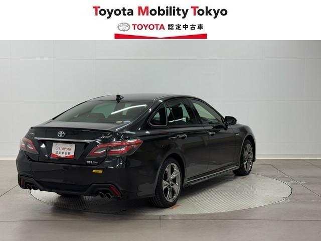 クラウンハイブリッド RSアドバンス Four バックモニター 衝突軽減 横滑防止装置 寒冷地仕様 フルセグテレビ エアコン LEDライト ナビ&TV オートクルーズ ドライブレコーダー スマートキー 電動シート キーレス サイドエアバッグ DVD(2枚目)