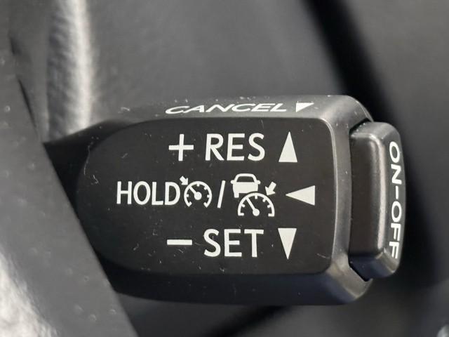 クルーズコントロール機能が付いています。　速度を設定するとアクセルを踏まなくても一定の速度で走ることができます。　　高速道路ではとても便利な装置なんです。