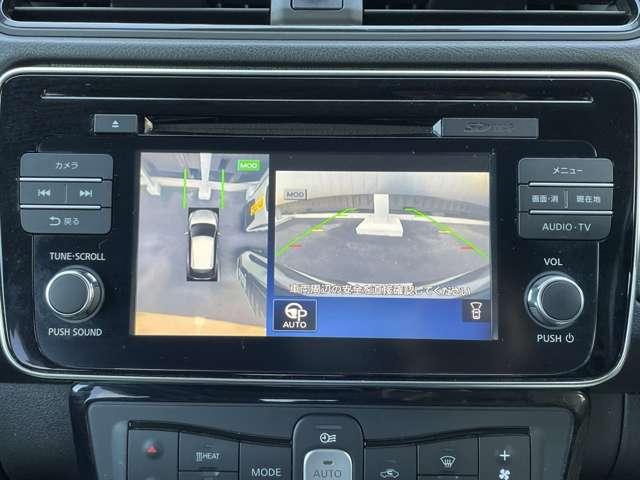 リーフ Ｘ　エマージェンシーブレーキ　純正ナビ　レーンアシスト　ＬＥＤ　Ｂカメラ　イモビライザー　ドラレコ　クルコン　メモリーナビ　パワーウィンドウ　オートエアコン　Ｗエアバッグ　ＡＷ　サイドエアバッグ　エアバッグ　ナビＴＶ　キーフリー　記録簿（6枚目）