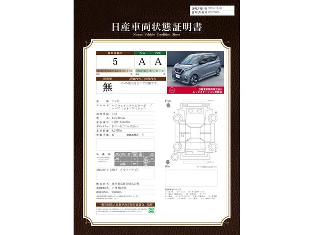 車両状態評価書