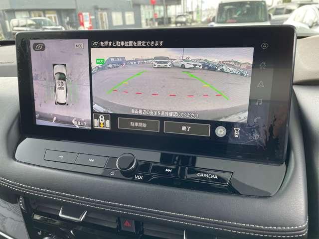 まるで上から見下ろしたように確認が出来るアラウンドビューモニターが装備されております！