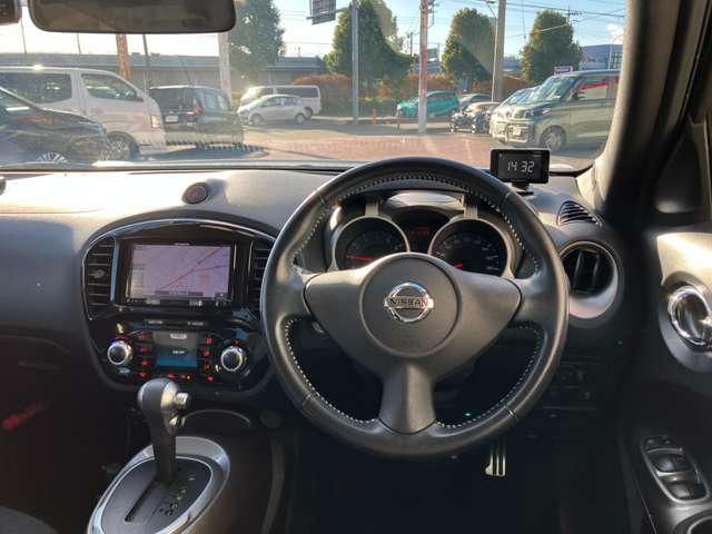 ジューク 15RX アーバンセレクション 社外メモリーナビ バックモニター ドライブレコーダー キセノンヘッドライト アイドリングストップ 禁煙車(4枚目)