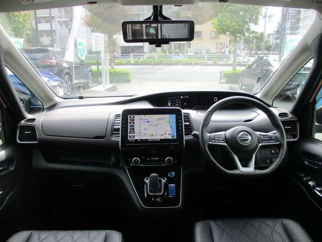 セレナ 1.2 e-POWER ハイウェイスター G 後席モニター・フロントシートヒーター・プ 360度カメラ 衝突軽減ブレーキ 両側パワースライドドア LDP LEDヘッドライト インテリジェントキー ドライブレコーダー ETC レーダークルコン オートエアコン 1オーナー ワンセグTV(4枚目)