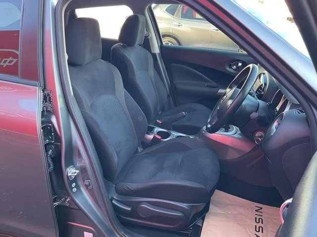 ジューク １．５　１５ＲＸ　Ｗエアバッグ　定期点検記録簿　車線逸脱警報　エマージェンシーブレーキ　ＥＴＣ付　キーフリーシステム　ワンオーナー車　ナビＴＶ　メモリーナビ　パワーウィンドウ　パワーステアリング　ＡＢＳ　ワンセグ（11枚目）