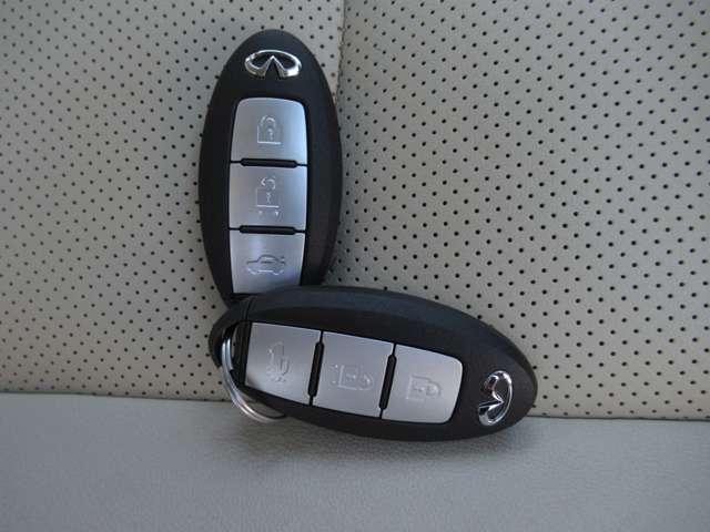 『インテリジェントキー』ですのでポケットやかばんに入れたままでもドアに付いているボタンを押してキーの開閉が出来ます♪♪　エンジンスタートもワンプッシュｏｒひと捻り♪♪