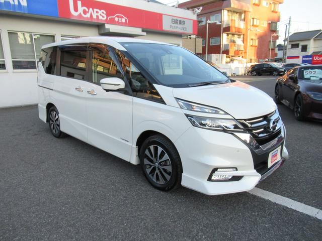 セレナ ハイウェイスター　ＶセレクションＩＩ　バックモニタ　全周囲モニタ　アイスト　寒冷地　Ｐアシスト　インテリキー　ＬＥＤライト　ＥＴＣ車載器　サイドエアバッグ　記録簿　ドライブレコーダー　メモリ－ナビ　アルミ　ＴＶナビ　エアバック　ＡＢＳ（67枚目）