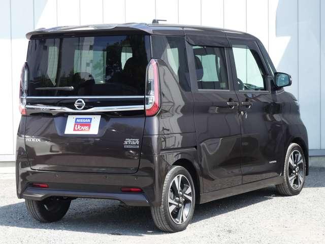 ルークス ６６０　ハイウェイスターＧターボ　プロパイロットエディション　アラモニ　エマ－ジェンシ－ブレ－キ　ワンオーナー車　追従式クルーズコントロール　ＥＴＣ　レーンアシスト　ＬＥＤライト　記録簿　インテリジェントキー　ドラレコ　バックカメラ　セキュリティー　メモリーナビ（2枚目）