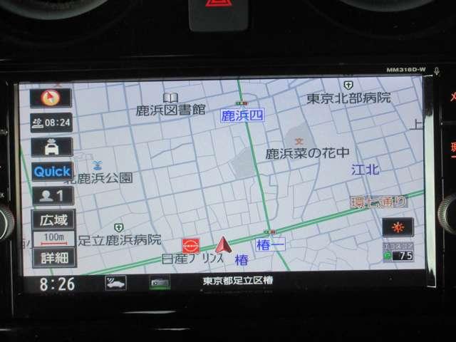 ナビはメモリーナビＭＭ３１８Ｄ−Ｗが装備されています。