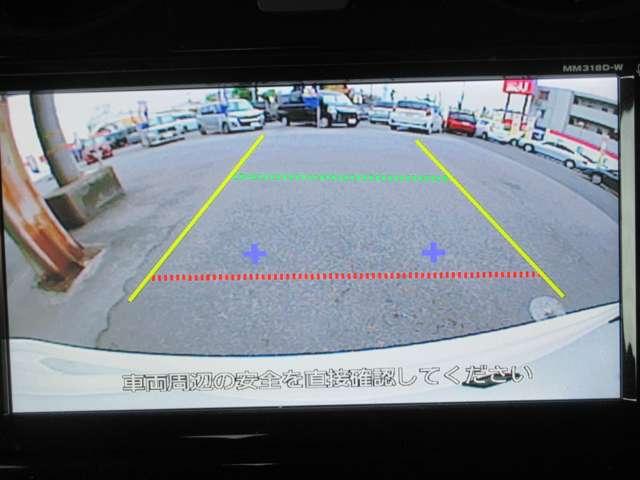 バックビューモニター　シフトレバーを「Ｒ」位置にすると、自動的に後方の画像を表示します。車庫入れなどでバックする際に後方確認ができて便利です。