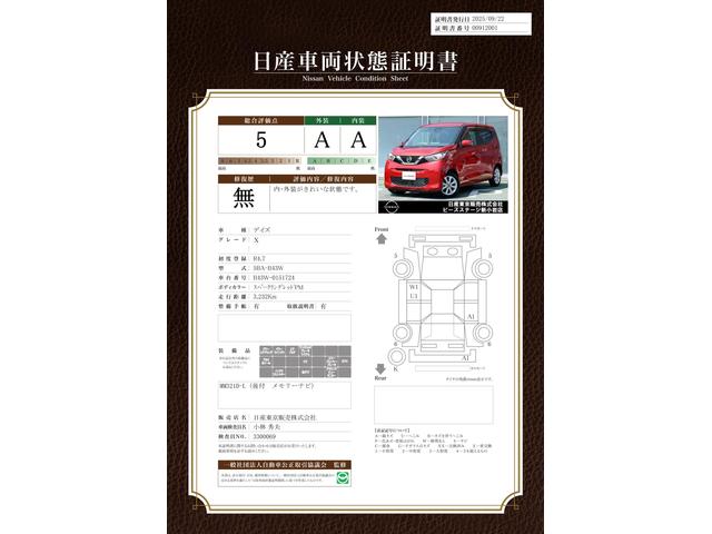 車両状態評価書