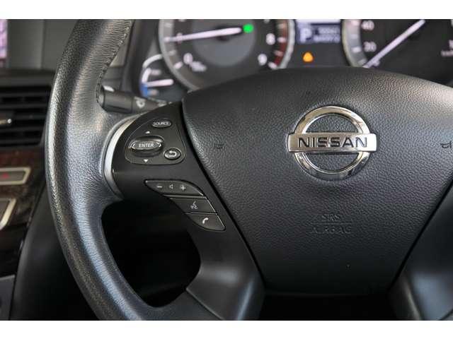 フーガハイブリッド ３．５　Ａパッケージ　ナビＴＶ　キセノン　クルコン　ＢＳモニタ　サイドカメラ　オートクルーズ　ＥＴＣ　ドラレコ　ＨＤＤナビ　アルミ　盗難防止システム　キーフリー　アイドリングストップ　オートエアコン　インテリジェントキ－　Ｂカメラ（19枚目）