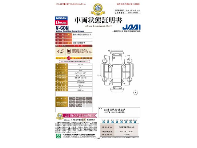 車両状態評価書