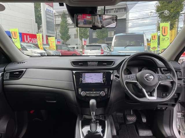 エクストレイル 2.0 20Xi 2列車 プロパイ 純正メモリーナビ AVM アイドリングストップ車 LEDヘットライト Rカメラ 盗難防止装置 インテリキー レーンキープアシスト ETC ドライブレコーダー 記録簿 キーフリー TVナビ オートエアコン アルミホイール ABS(4枚目)