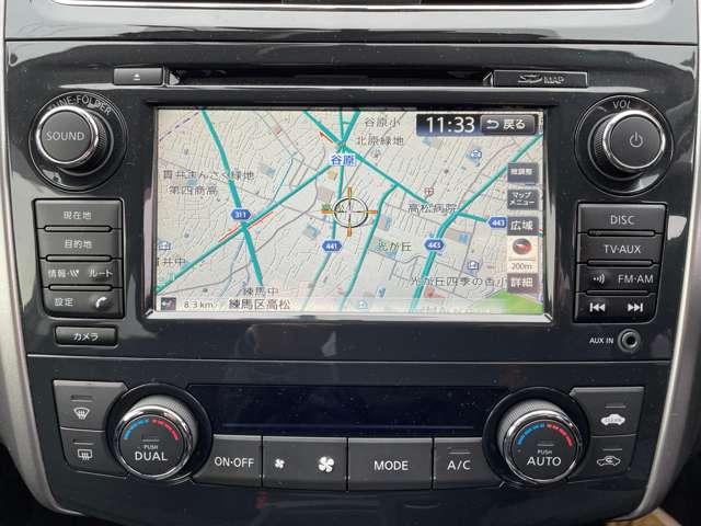 ティアナ ２．５　ＸＬ　ワンオーナー　純正メモリーナビ　ＡＶＭ　イモビライザー　ワンオーナー車　アラウンドビュ－モニタ－　スマキー　ドライブレコーダー　ＬＤＷ　クルコン　カーテンエアバック　ＡＡＣ　パワーウインドウ　ＥＴＣ　Ｂカメラ　アルミホイール　キーレス（5枚目）