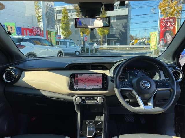 キックス 1.2X ツートーンインテリアエディション(e-POWER) レーダークルーズ 被害軽減ブレーキ LEDヘッドライト アラウンドビューモニター インテリジェントキー ドラレコ アイドリングストップ ETC メモリ-ナビ エアコン パワステ キーレス ABS(4枚目)