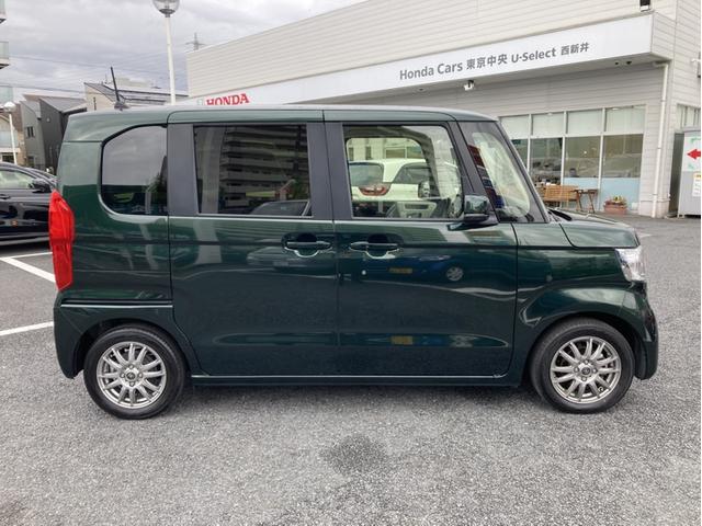 Ｎ－ＢＯＸ Ｌ・ターボ　ナビ　両側オートスライド　ＬＥＤライト　Ｒカメラ　サイド／カーテンエアバック　シートヒーター　スマートキー　パーキングセンサー　電子パーキング　シ－トヒ－タ－　ＡＡＣ　Ｂカメラ　整備記録簿　地デジ（4枚目）