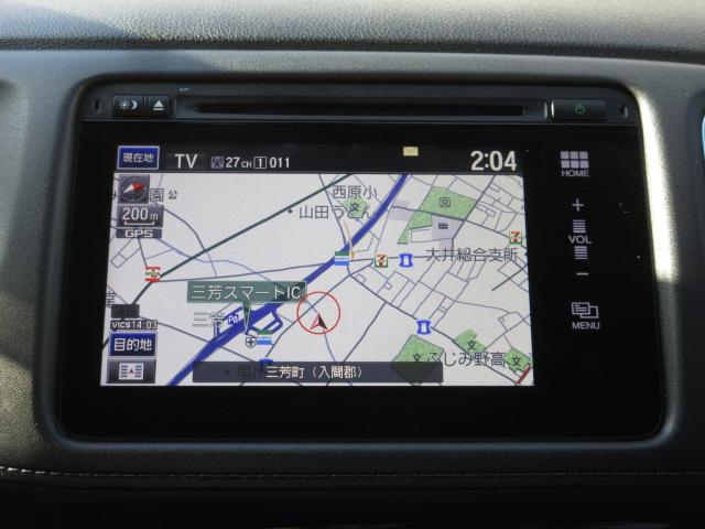 ヴェゼル ハイブリッドＺ　ナビ　シートヒーター　リアカメラ　ＬＥＤライト　サイド／カーテンエアバック　アルミ　フォグ　ドアバイザー　ＣＴＢＡ　クルーズコントロール　ＥＴＣ　スマートキー　パドルシフト　Ｒカメ　スマキー　ＵＳＢ（2枚目）