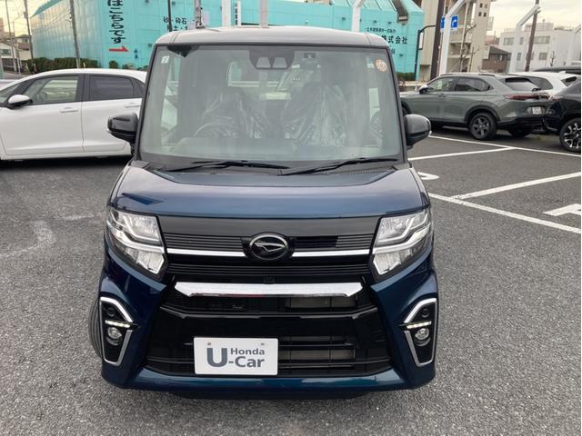 タント カスタムＲＳ　ナビ　両側パワースライド　リアカメラ　シートヒーター　ＥＴＣ　ＬＥＤライト　パーキングセンサー　スマートキー　クルーズコントロール　サイド／カーテンエアバック　両側パワスライドドア　地デジフルセグ（2枚目）