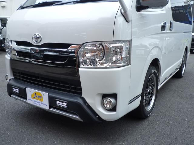 ハイエースバン スーパーGL 50TH アニバーサリーリミテッド ワンオーナー・禁煙車・TRDスポイラー・両側自動ドア・ワーク17インチ・ヒッチメンバー・荷室フローリング・LEDヘッドライト・カロッツェリアナビTV・HDMI/ブルートゥース・ETC・スマートキー(7枚目)