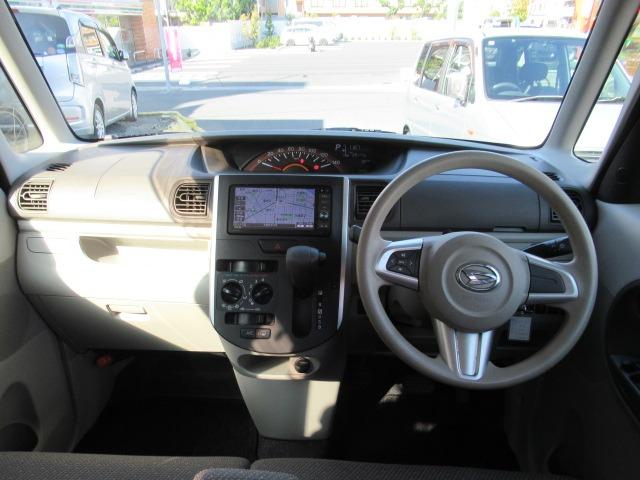 タント L SAII 禁煙車 スマートアシストII 純正SDナビ 地デジTV CD・DVD Bluetooth バックカメラ ハンズフリー オーバーヘッドコンソール キーレス パワーステアリング パワーウィンドウ ABS(10枚目)