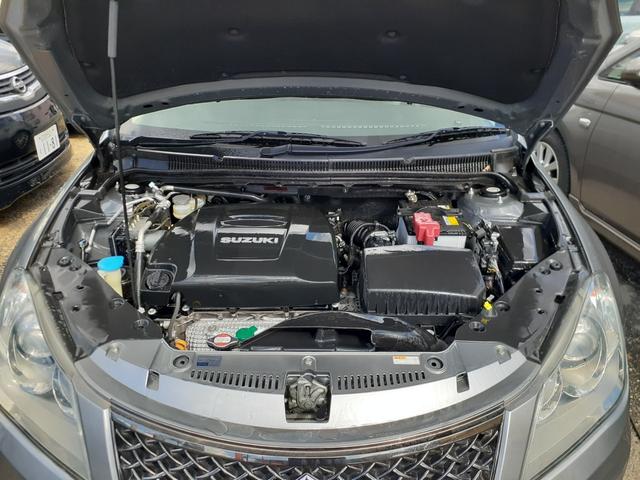 キザシ ベースグレード 禁煙車 最終型 黒本革パワーシート クルコン キセノンヘッドライト フォグ 前後センサー 社外ナビ フルセグTV Bluetooth DVD再生 SD プッシュスタート ニー&サイドエアバッグ ETC(9枚目)