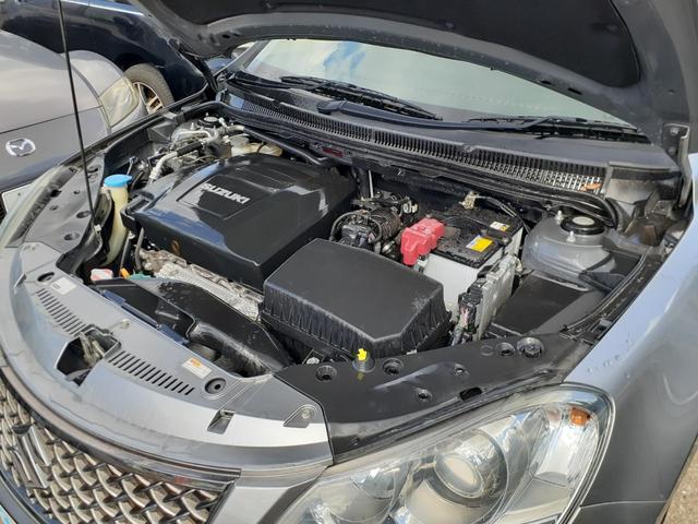 キザシ ベースグレード 禁煙車 最終型 黒本革パワーシート クルコン キセノンヘッドライト フォグ 前後センサー 社外ナビ フルセグTV Bluetooth DVD再生 SD プッシュスタート ニー&サイドエアバッグ ETC(10枚目)