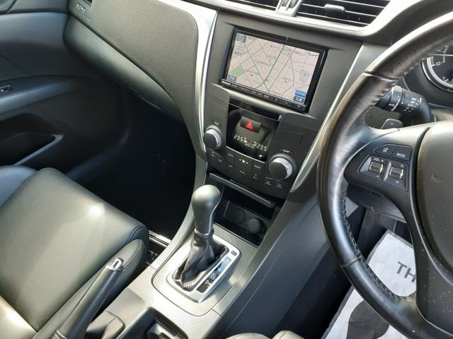 キザシ ベースグレード 禁煙車 最終型 黒本革パワーシート クルコン キセノンヘッドライト フォグ 前後センサー 社外ナビ フルセグTV Bluetooth DVD再生 SD プッシュスタート ニー&サイドエアバッグ ETC(65枚目)