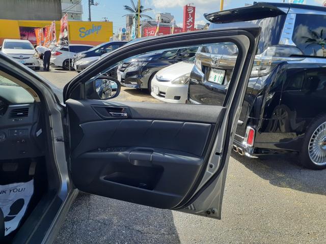 キザシ ベースグレード 禁煙車 最終型 黒本革パワーシート クルコン キセノンヘッドライト フォグ 前後センサー 社外ナビ フルセグTV Bluetooth DVD再生 SD プッシュスタート ニー&サイドエアバッグ ETC(75枚目)