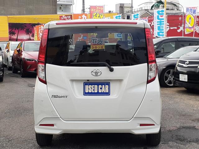 ルーミー X 禁煙車 後期型 衝突軽減ブレーキ 左側電動スライドドア ETC 前後障害物センサー 社外ナビ フルセグTV DVDビデオ Bluetooth CD バックカメラ プッシュスタート オートライト(7枚目)