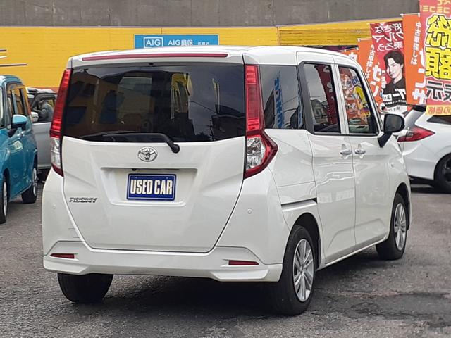 ルーミー X 禁煙車 後期型 衝突軽減ブレーキ 左側電動スライドドア ETC 前後障害物センサー 社外ナビ フルセグTV DVDビデオ Bluetooth CD バックカメラ プッシュスタート オートライト(8枚目)
